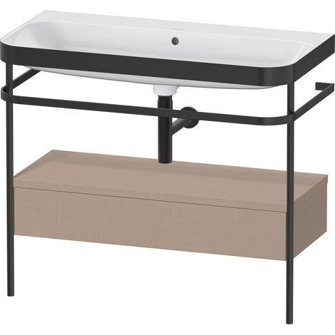 Duravit Happy D.2 Plus c-bonded Set avec console métallique et