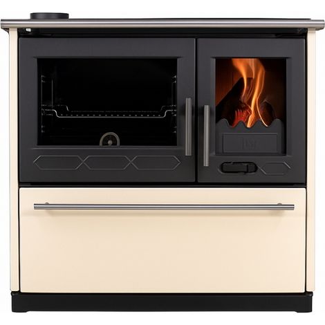 Poêle à bois d’angle 10 kW – Capacité de chauffe jusqu’à 170 m³ – Rendement 80 % – Sortie de fumées Ø130 mm – Acier thermorésistant – Biomasa On