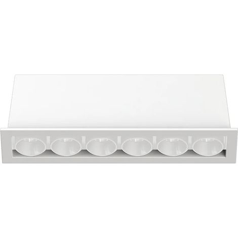 Faretto LED Incasso Rettangolare Triplo 11W CRI90 Fascio 24° Bianco – 3000K 4000K 6000K - Colore della luce: Luce calda