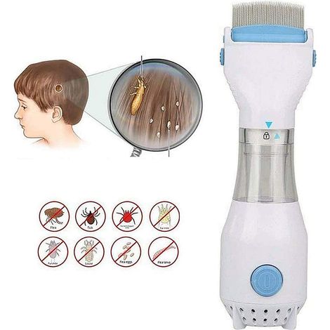 Peigne anti-poux électrique pour animaux, aspirateur filtrant professionnel, nettoyeur capillaire à vide, prise UE 220V (1/5)