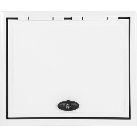 Porte de Compartiment de Camping-car, Porte d'accès de Camping-car avec Double Tige et Serrure, Support de Porte de Camping-car en Alliage d'aluminium pour Remorque de (1/5)