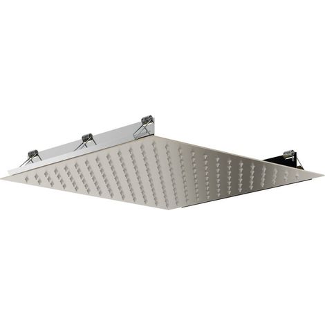 Tete Douche Encastré Au Plafond Carré 30X30Cm Nickel - GME (1/2)