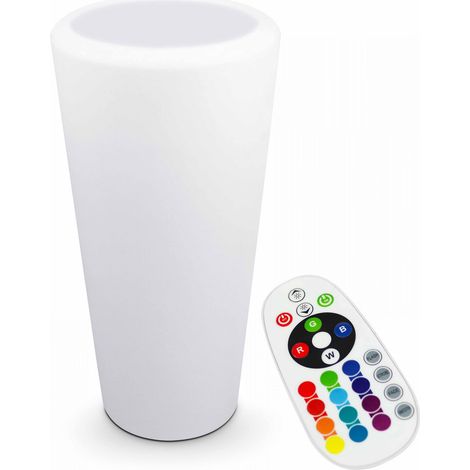 Vase lumineux rond LED blanc (1/4)