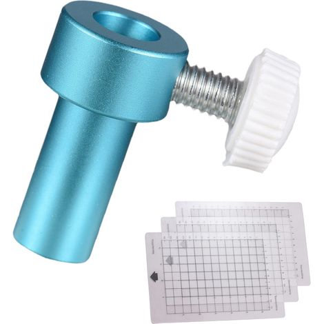 Adaptateur de stylo pour machine de découpe JOY, support en alliage d'aluminium pour marqueur 8mm, avec 3 tapis de coupe 6,5x4,5 pouces (1/5)