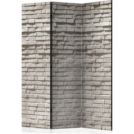 Paravent 3 Volets "Brick Wall : Minimalism" 135x172cm (1/2)