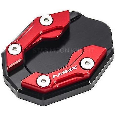 Motorradzubehör Seitenständer für Yamaha Nmax155, N Max, Nmax 155, 125, Nmax125, Seitenständerplatte, Verlängerung, Stützfuß, Basis – NMax – Rot (1/5)