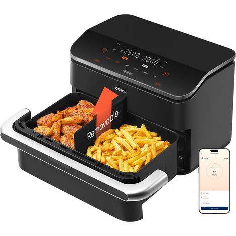 Cosori DualBlaze TwinFry schwarz Heißluftfritteuse (1/5)