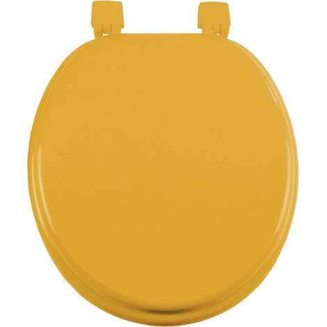 douceur d'intérieur, Sedile WC (37 x 47 cm) Vitamina Ocre, MDF