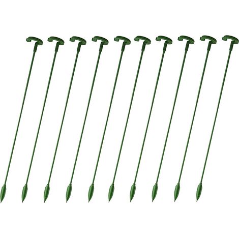 10 Gartenpflanzenstützen, Einzelpfosten, Pflanzenständer, Lantes Sta (1/5)