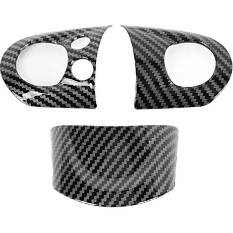 Couvercle de Panneau de Volant en Fibre de Carbone, Style Anti-Rayures, pour R54 R55 R56 R60 (1/4)