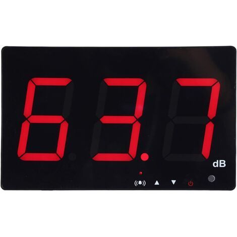 Portable Digital Sound Level Meter 30130 dB – 9.6 inch Backlit LCD Display – USB Powered – Data Logging Every 2 Seconds (1/5)