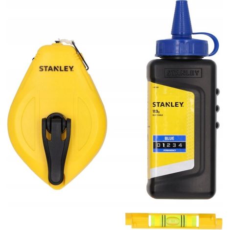 STANLEY SZNUR TRASER.OPP 30m + KREDA 115g & POZIOMICA