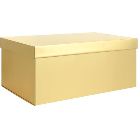 Storage Box, Cardboard Storage Boxes with Lid, 30 x 20 x 12 cm, Small Storage Box with Ribbon Storage Boxes for Home, Bedroom, Living Room, Office, School (1/5)