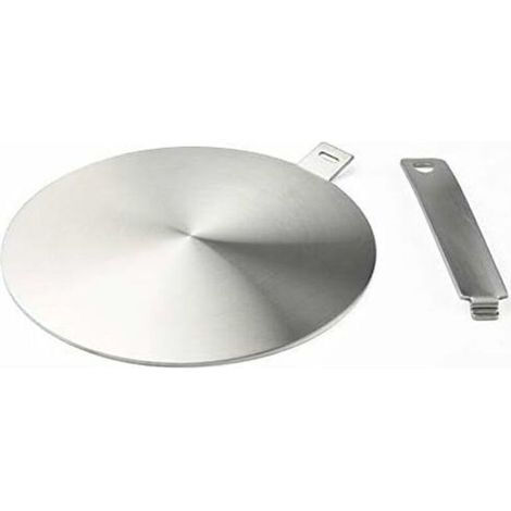 LaBlanc - Adaptateur à induction, disque convertisseur pour plaque de cuisson à induction, plaque de diffusion de chaleur avec poignée et base séparables 20 cm (1/5)