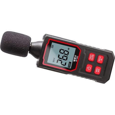 Sonomètre de haute précision à réponse rapide, avec écran LCD rétroéclairé. (1/5)