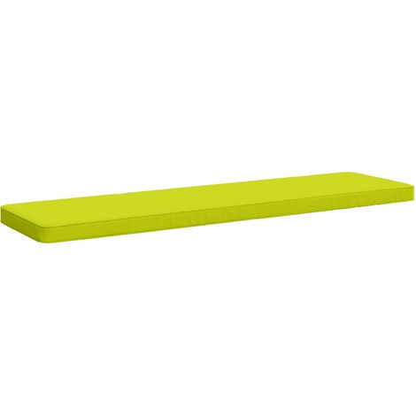 Coussin de banc 1 pièce VUGHT 100 % polyester Vert vif. vidaXL