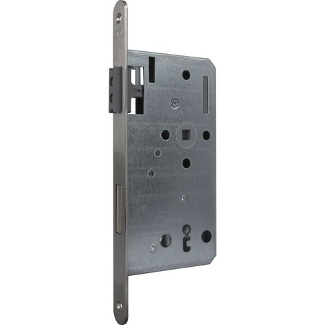 Serrure magnétique BB 72 mm – Serrure de porte, serrure encastrée magnétique DM 55 – Têtière ronde en acier inoxydable