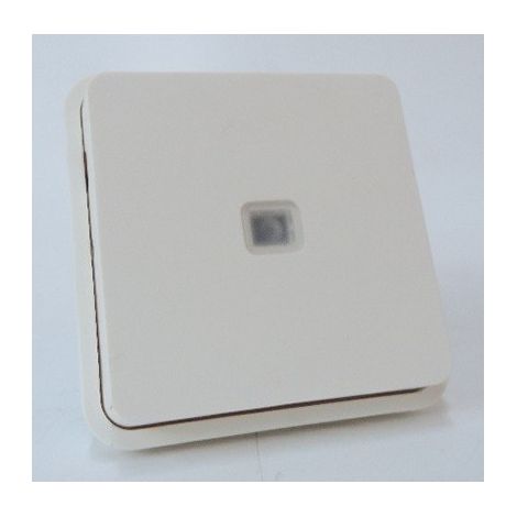 Cubyko Inter VV à voyant associable blanc IP55 HAGER WNA002B