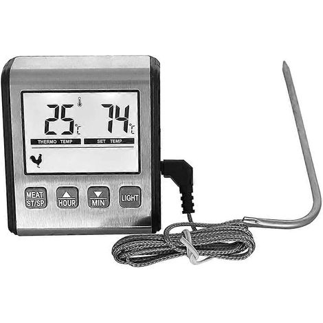 TP710 digitales Lebensmittelthermometer mit Timer, Fleischsonde und elektronischem Kochwerkzeug für den Grill. (1/5)