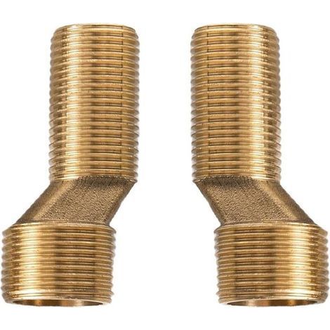 2 Piece Shower Faucet Adapter with Swivel Arm, 3/4" to 1/2" Brass Connector for Bathroom Faucets (1/5)