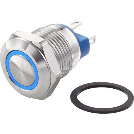 TRU COMPONENTS TC-7494660 TC-GQ12-AF-10E/J/B/12V/S Vandalismusgeschützter Drucktaster 48 V/DC 2 A 1