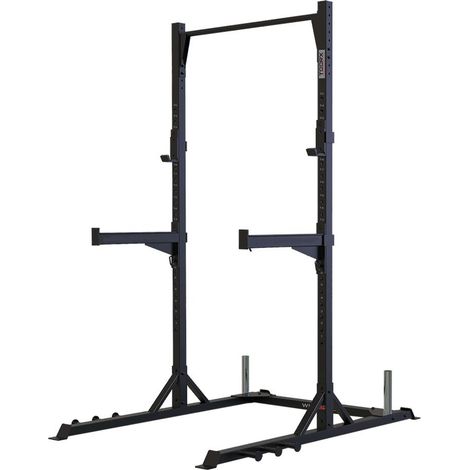 WLX-3200 - Squat stand con 6 barre in acciaio per elastici (1/4)