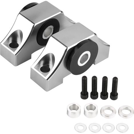 Kit de support de montage moteur multicolore pour Honda Civic D15 D16 B16 1992-2000 Argent.