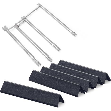 Brûleur en acier inoxydable de 45,3 cm et barre de flavoriseur de 38,9 cm, pièces de rechange pour Weber Spirit 310, 320, 330, 335 (2013-Current), Spirit II E-310 S-310 Serie (avec boutons de