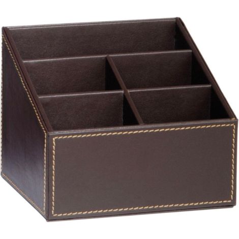 Porte Télécommandes en Similicuir Marron (1/3)