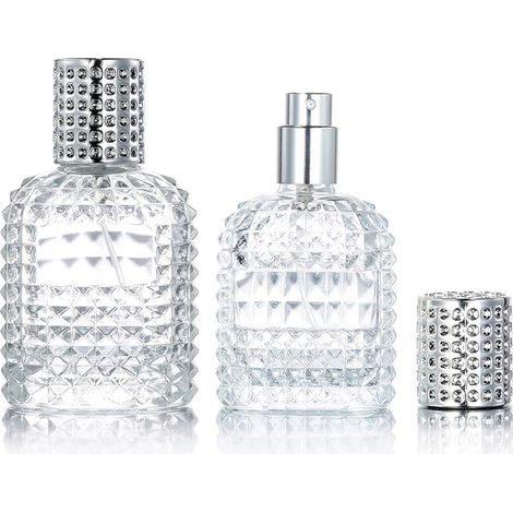 Vaporisateur Parfum Réutilisable - Flacon Verre Ananas - Pulvérisateur Brume Fine - 30 ml et 50 ml
