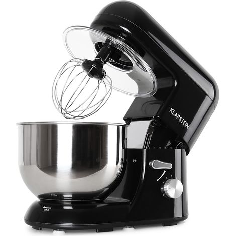 Klarstein Stand Mixer, 5L Food Mixer for Baking with Bowl, 2000W Cake Mixer w/ Beater, Dough Hook, Whisk & Mixing Bowl, 6 Speed Planetary Rotation Kitchen Maker, Electric Mixer for Baking Bread Pastry