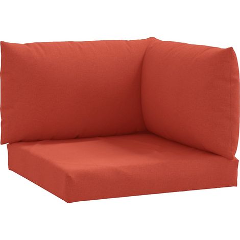 Maison Exclusive - Cojines para sofá de palets 3 uds tela rojo me