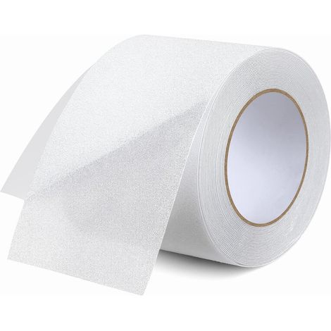 Ruban adhésif antidérapant antidérapant en PVC de 5 m x 5 cm antidérapant pour décoration de sécurité au sol(white) (1/5)