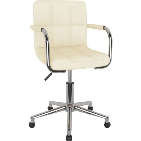 Maison Exclusive - Bürostuhl Drehbar Creme Stoff