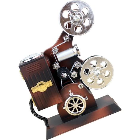 Projecteur de boîte à musique à manivelle vintage sur le thème du film musical pour mariage, Noël, décoration de bureau à la maison (1/5)
