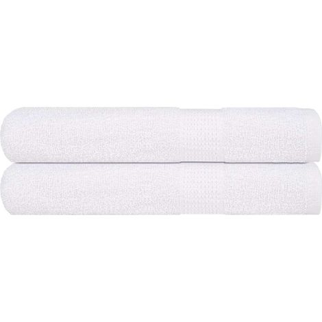 Serviettes de sauna FROGN, lot de 2. Blanches, 80 x 200 cm, 360 g/m².