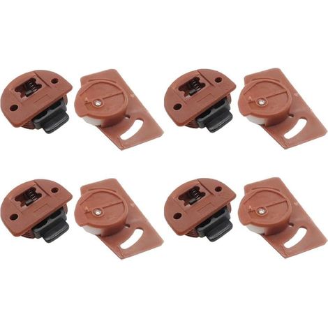 Schiebetür-Rollen-Dämpfungs-Räder, Gangschienen-Kits, Möbelrollenräder, Schiebetür-Läufer für Kleiderschrank, Schrank (4 Paar) (1/5)