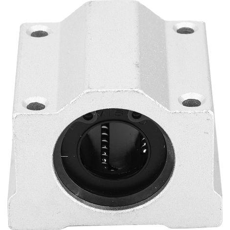 2PCS SC16UU Palier de mouvement linéaire fermé en alliage d'aluminium, bloc de glissement, curseur de palier linéaire (1/5)