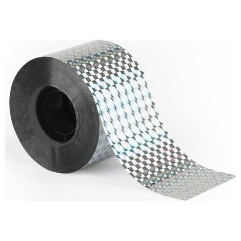 Pair Ruban répulsif pour pigeons 50m – Film polyester résistant aux intempéries – Anti-oiseaux pour balcons et jardins – Efficace contre moineaux et corbeaux - 10MM50M (1/5)