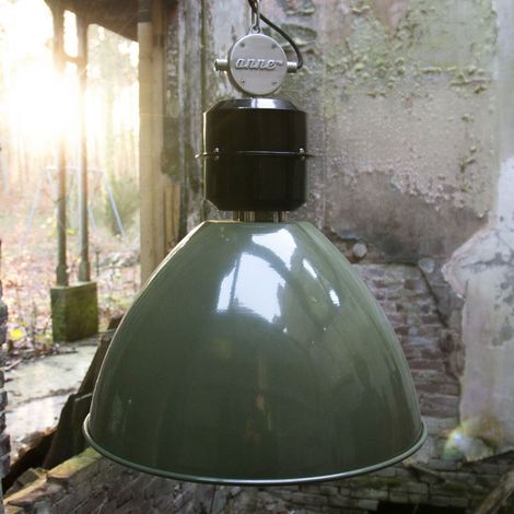 [GEBRAUCHT] B-Ware Steinhauer Pendelleuchte Hängeleuchte Frisk LED Lampe dimmbar olivgrün 48cm (1/2)