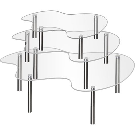 Support Acrylique - Hauteur Réglable - Pour Gâteaux Cupcakes Desserts Plantes Décoration Intérieure - 10 12 ou 16 Pouces - 1 Pièce (1/5)