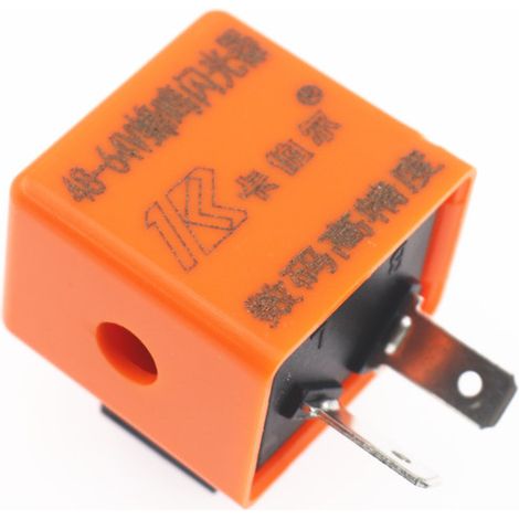 Clignotant Électronique LED Haute Puissance 48V-64V pour Moto et Scooter Électrique - Relais de Clignotants avec Buzzer Sonore - Compatible Feux LED (1/5)
