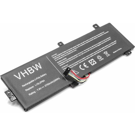 vhbw Akku Ersatz für Lenovo L15C2PB7, L15L2PB5, L15L2PB4, B102130-0009, 5B10L13960, L15C2PB5, L15C2PB3 für Notebook (3750 mAh, 7,6 V, Li-Polymer) (1/2)