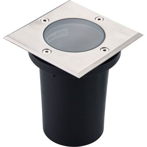 Spot Encastrable IP67 Carré de sol INOX 304 GU10 (1/5)