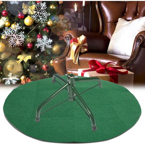 Tapis de protection pour sapin de Noël 93 cm (36,6 pouces) en feutre imperméable, absorbant et antidérapant, idéal pour la décoration intérieure. (1/5)