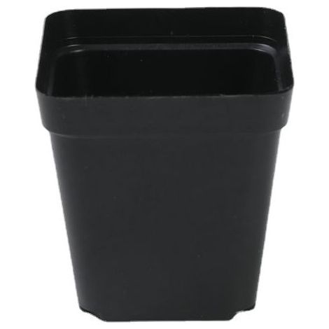 24 Pots de Plantes Carrés 7cm, Pots de Fleurs en Plastique Épaissi, Pots de Pépinière pour Succulentes avec Palette / Plateaux pour Petites Plantes en Pot (Noir) (1/5)
