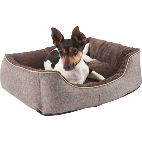 KERBL Cestino Samuel - 50 x 40 x 15 cm - Argento e grigio - Per cane (1/4)