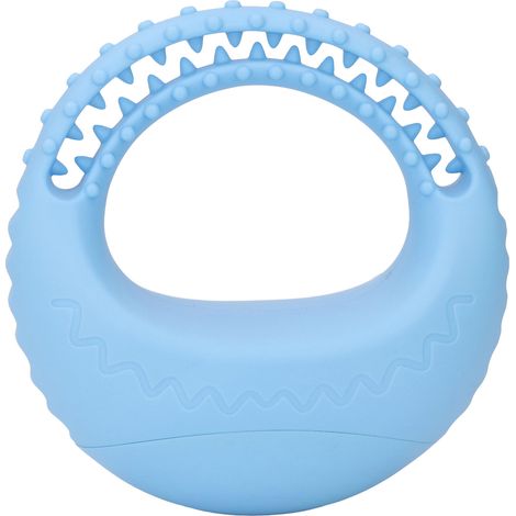 Disque volant pour chien, résistant aux mâchouillages, léger et souple en TPR, jouet flottant pour l'entraînement, idéal pour la cour, la piscine et la plage (bleu ciel). (1/5)