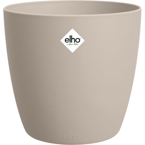 Elho Brussels Round 22 - Beige - L 22 x B 22 x H 21 cm - Interno - 100% riciclato (1/5)