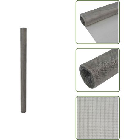 Drahtgewebe 100x1000 cm Edelstahl 202 - Edelstahl Drahtgewebe - Gartenzubehör - Insektenschutz - Vogelfangnetz - Drahtzaun (1/5)